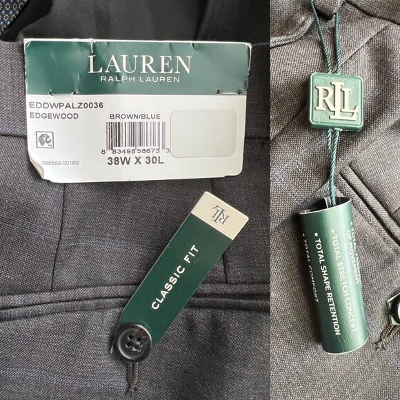 Ralph Lauren Edgewood Men's Classic-Fit UltraFlex Stretch Pants 33W x 30L NWT - Picture 10 of 12